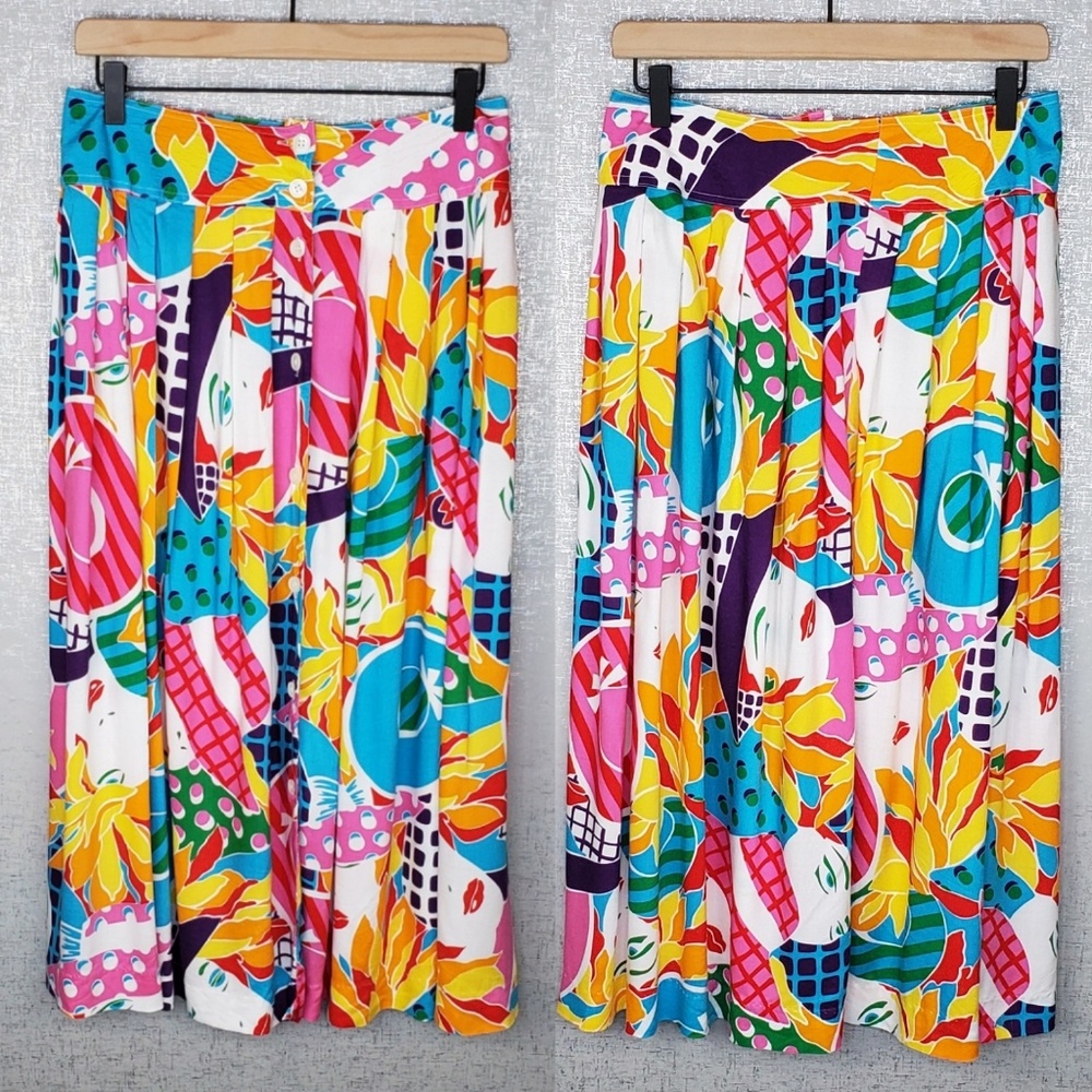 Vintage Haberdasher button up maxi skirt